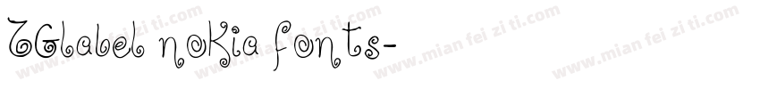ZGlabel nokia fonts字体转换